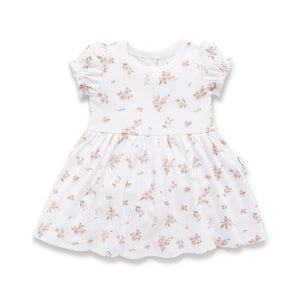 Blossom Skater Dress - White-Aster & Oak-0-Little Soldiers