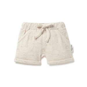 Cloud Chaser Rib Shorts - Natural-Kids Clothing-Aster & Oak-0-3-Little Soldiers