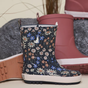 Rain Boots - Winter Floral-Rain Boots-Crywolf Child-EU20-Little Soldiers