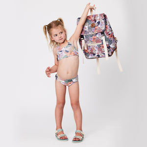 Bikini - Tropical Floral-Kids Swimwear-Crywolf Child-1-Little Soldiers