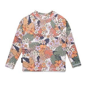 Rash Vest - Tropical Floral-Kids Swimwear-Crywolf Child-1-Little Soldiers