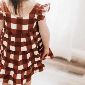 Gingham Playsuit/Dress PREORDER-Christmas Clothing-Bencer & Hazelnut-000 PLAYSUIT-Little Soldiers