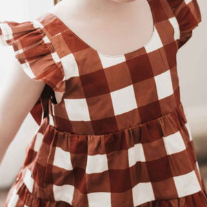 Gingham Playsuit/Dress PREORDER-Christmas Clothing-Bencer & Hazelnut-000 PLAYSUIT-Little Soldiers