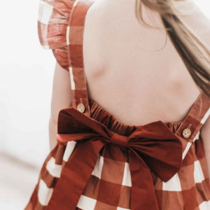 Gingham Playsuit/Dress PREORDER-Christmas Clothing-Bencer & Hazelnut-000 PLAYSUIT-Little Soldiers