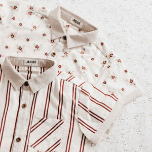 Feliz Collared Shirt PRE ORDER OCT-Bencer & Hazelnut-000-Little Soldiers