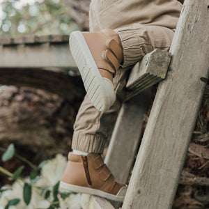 Blake - Tan 1st Walker-Shoes-Pretty Brave-EU19-Little Soldiers