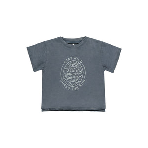 Raw Edge Tee - Stay Wild-Rylee & Cru-00-Little Soldiers
