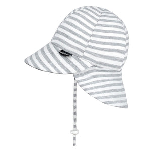 Originals Legionnaire Flap Sun Hat - Grey Stripe-Hats-Bedhead Hats-37cm / 0-3 months / XXS-Little Soldiers
