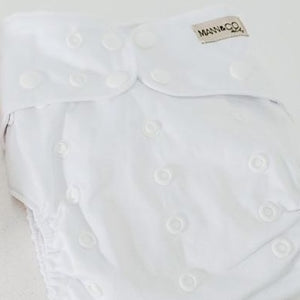 Reusable Cloth Nappy - Optic White