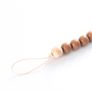 Silicone Dummy Clip/Chain-Cherub & Me-Apricot-Little Soldiers