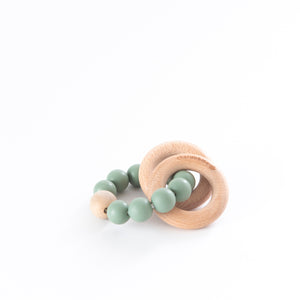 Silicone Teething Ring-Cherub & Me-Sage-Little Soldiers