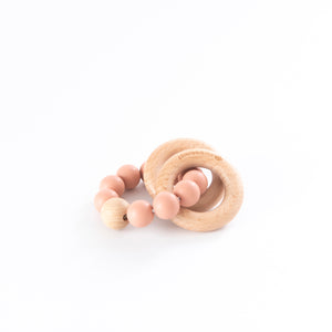 Silicone Teething Ring-Cherub & Me-Apricot-Little Soldiers