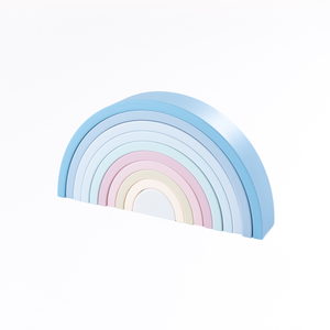 Silicone Rainbow Pastel Blue - Large-Cherub & Me-Little Soldiers