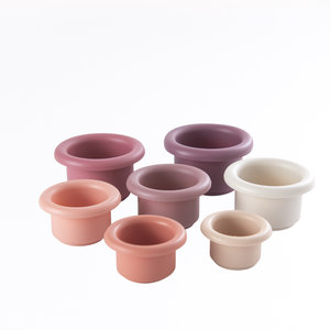 Silicone Stacking Cups - Mauve-Cherub & Me-Little Soldiers