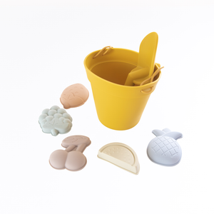Silicone Scrunch Beach Toys - Mustard-Cherub & Me-Little Soldiers