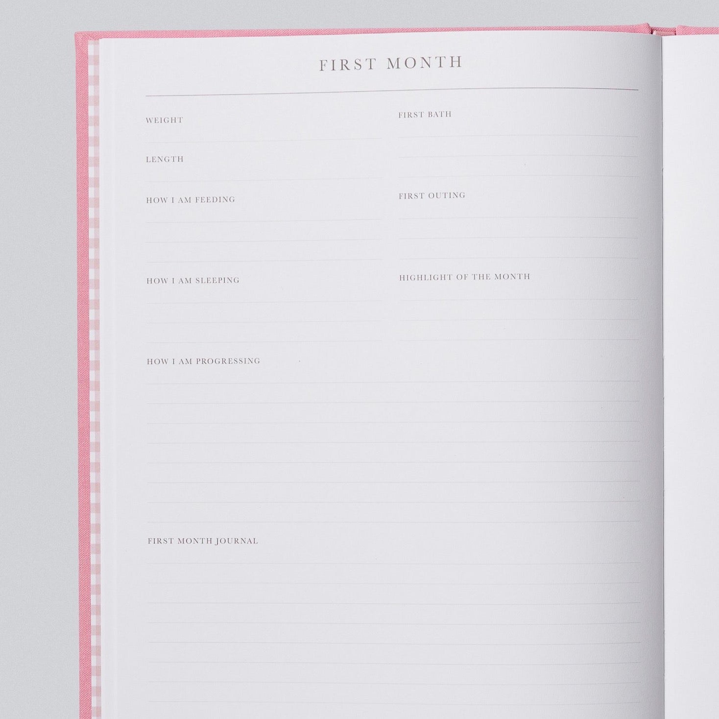Baby Journal, Birth to Five Years - Pink