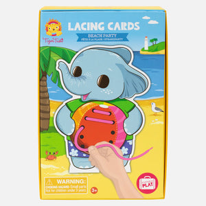 Lacing Cards - Beach Party-Toys-Tiger Tribe-Little Soldiers