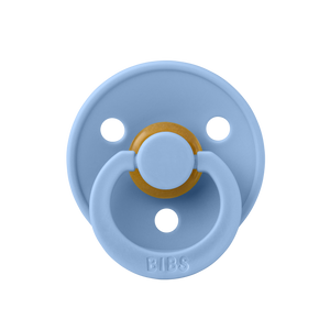 BIBS Colour - Size 2 (6m+) - Colours, Pack of 2-BIBS Dummies-Sky Blue-Little Soldiers