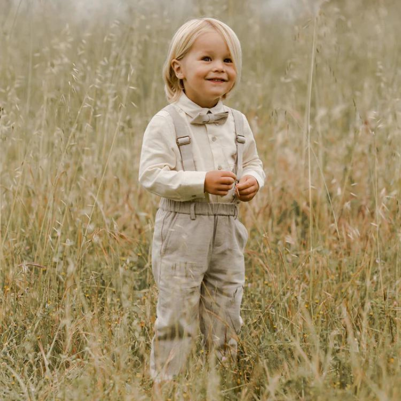 Bow Tie - Fog-Nora Lee-1-4 YRS-Little Soldiers