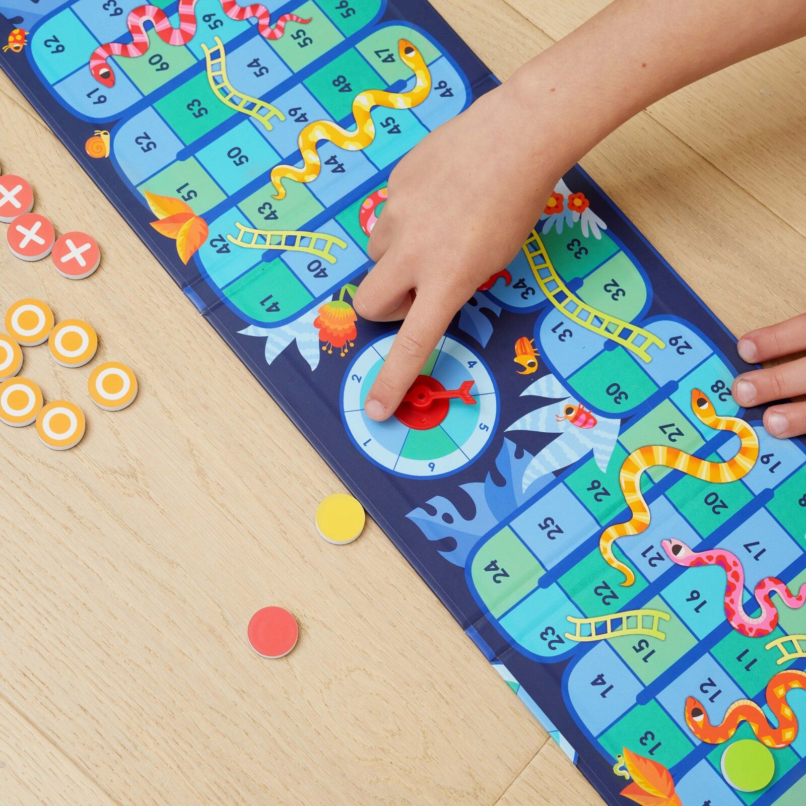 Magna Games - Snakes & Ladders & TIC-TAC-TOE-Toys-Tiger Tribe-Little Soldiers