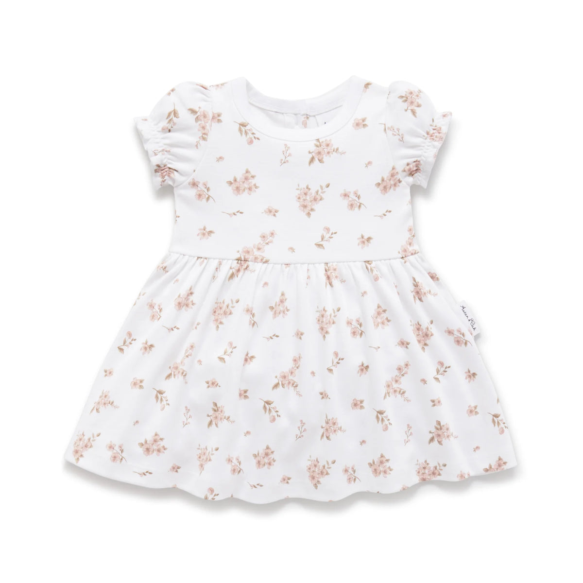 Blossom Skater Dress - White-Aster & Oak-0-Little Soldiers