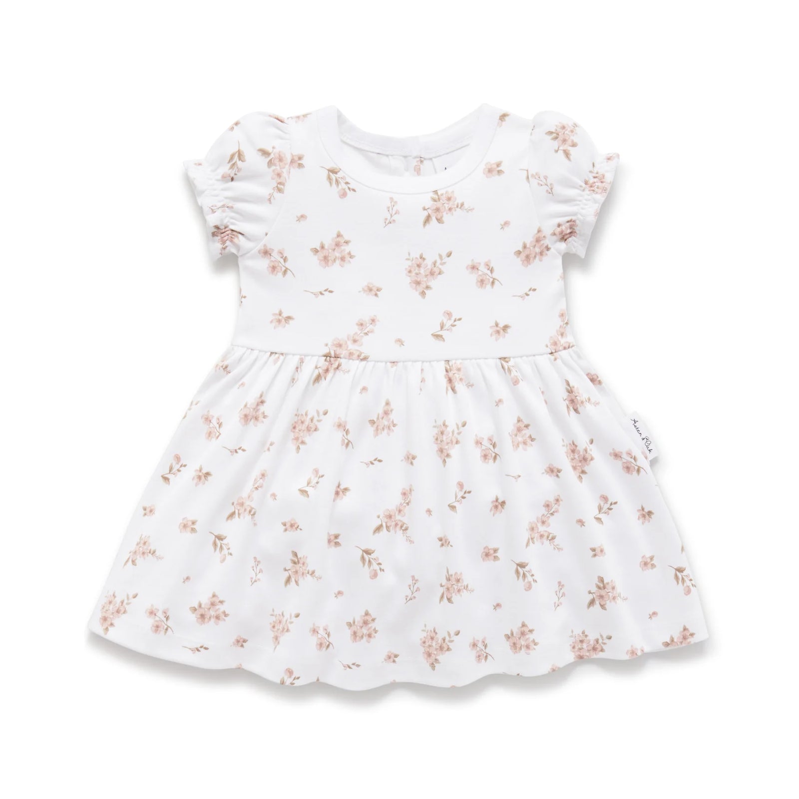 Blossom Skater Dress - White-Aster & Oak-0-Little Soldiers