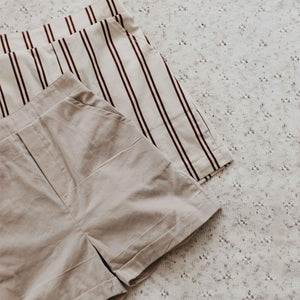 Beige Shorts - PRE ORDER OCT-Bencer & Hazelnut-000-Little Soldiers