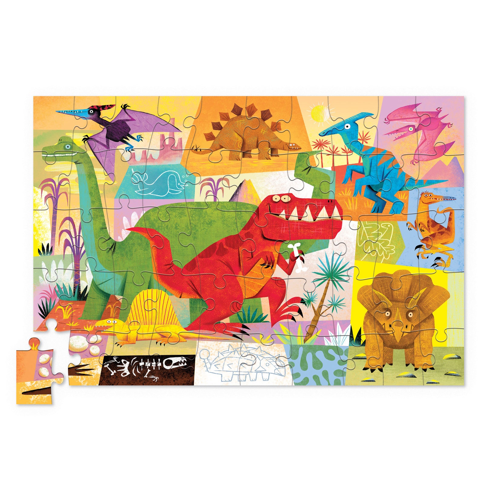50 pc Tin Puzzle - Dino World-Toys-Tiger Tribe-Little Soldiers