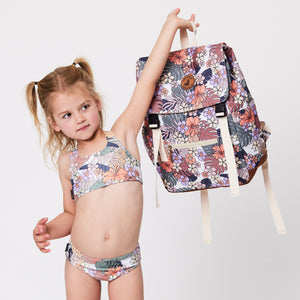 Bikini - Tropical Floral-Kids Swimwear-Crywolf Child-1-Little Soldiers