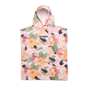 Hooded Towel - Tropical Floral-Towels-Crywolf Child-Little Soldiers