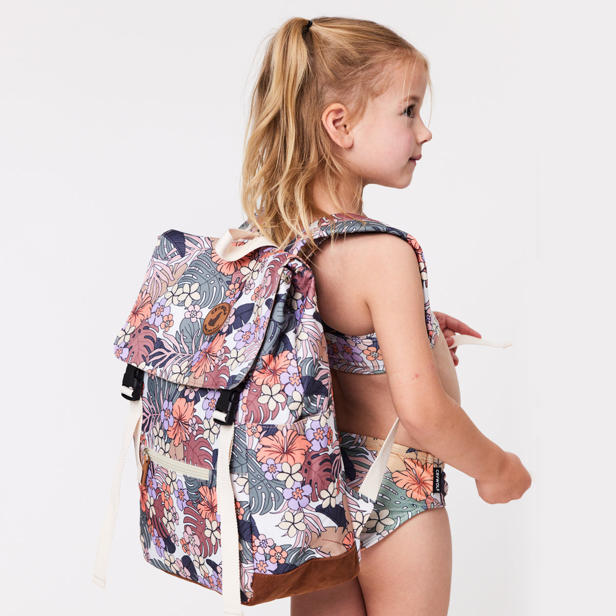 Knapsack - Tropical Floral-Kids Backpack-Crywolf Child-Little Soldiers