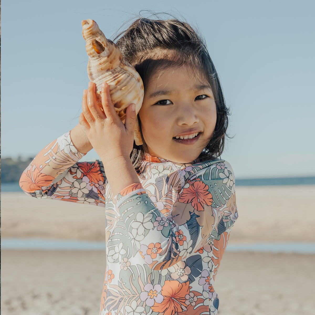 Rash Vest - Tropical Floral-Kids Swimwear-Crywolf Child-1-Little Soldiers