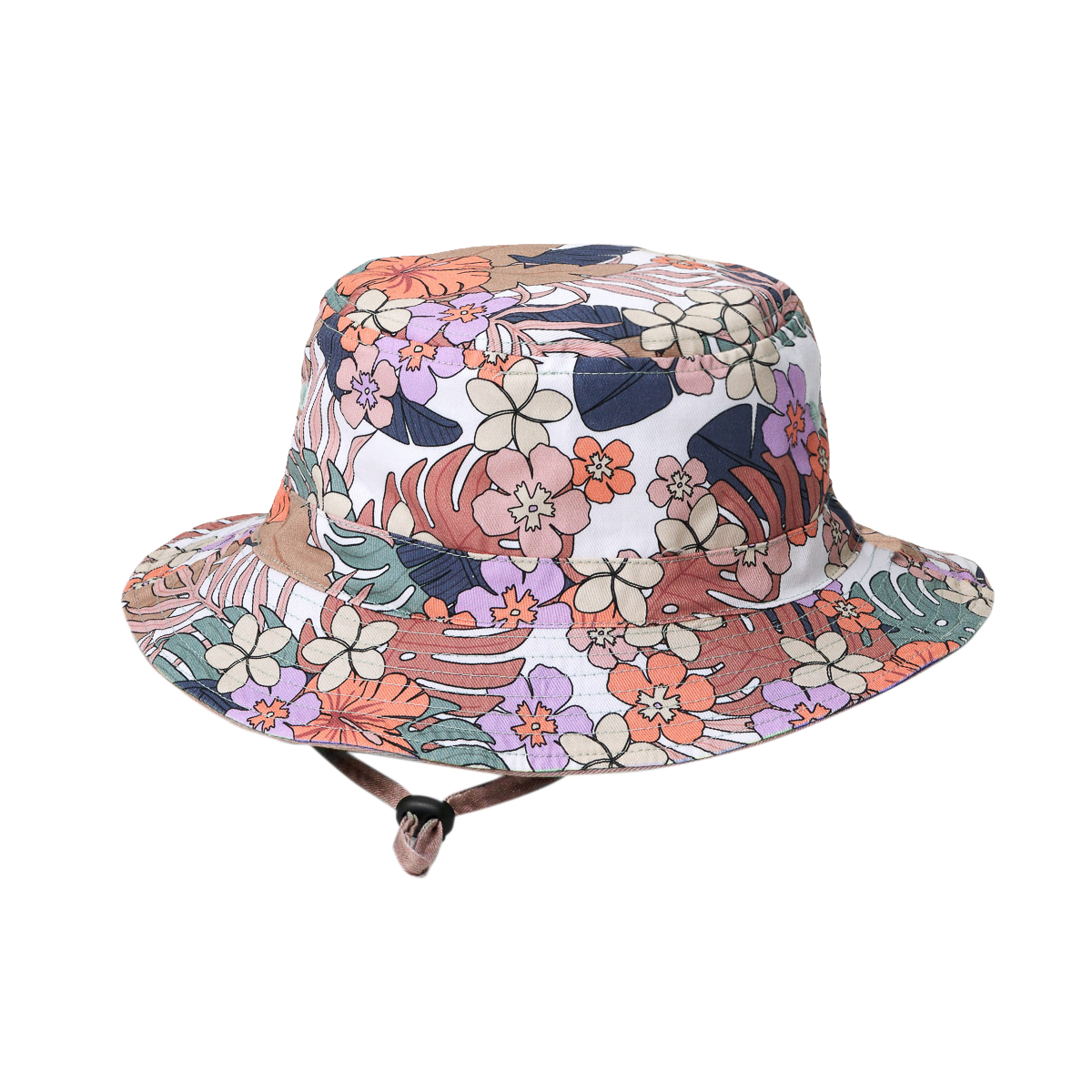 Reversible Bucket Hat - Tropical Floral-Hats-Crywolf Child-S-Little Soldiers