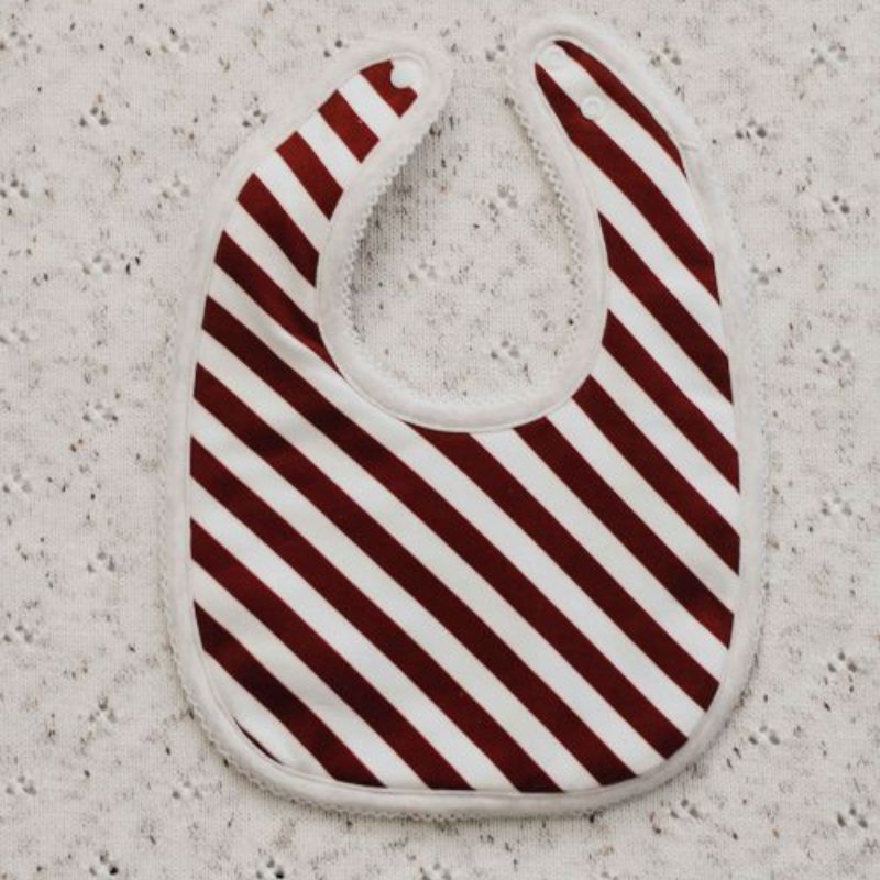 Candy Cane Bib PREORDER-Christmas Clothing-Bencer & Hazelnut-Little Soldiers