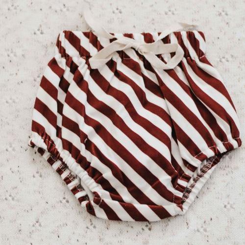 Candy Cane Basic Bloomers PREORDER-Christmas Clothing-Bencer & Hazelnut-000-Little Soldiers