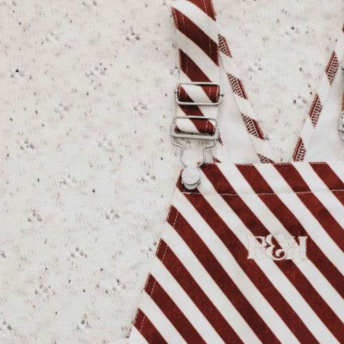Candy Cane Denim Overalls PREORDER-Christmas Clothing-Bencer & Hazelnut-00-Little Soldiers