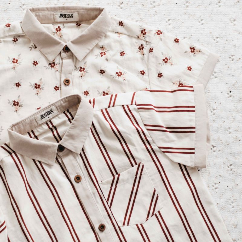 Feliz Collared Shirt PRE ORDER OCT-Bencer & Hazelnut-000-Little Soldiers
