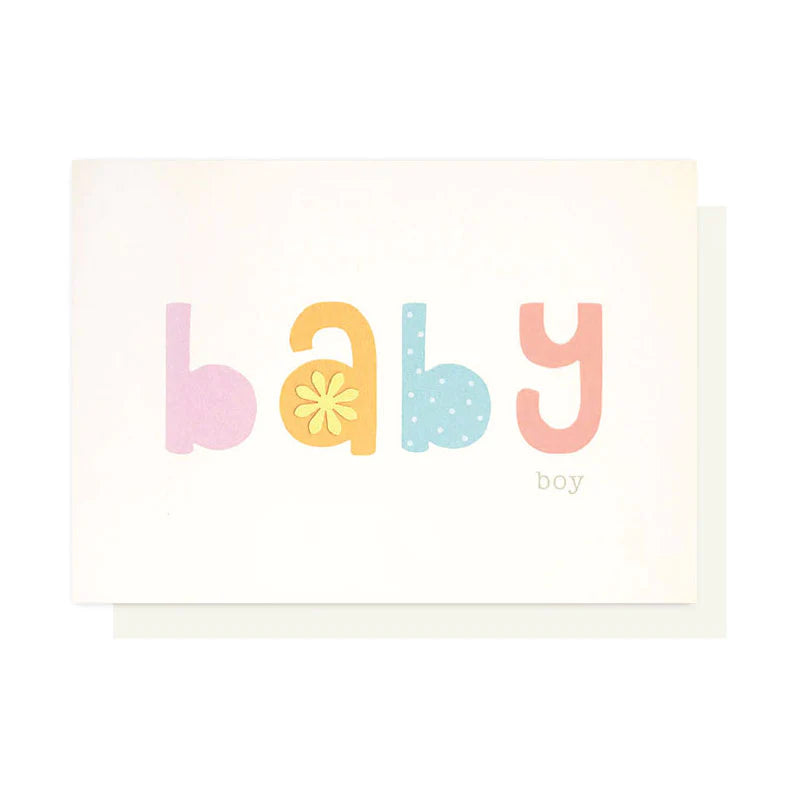 Boy Baby Card-Greeting Card-Elly Oak-Little Soldiers