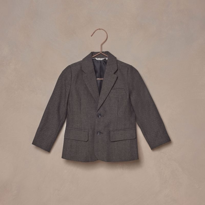 Sebastion Blazer - Black-Baby & Toddler Clothing-Nora Lee-2-Little Soldiers