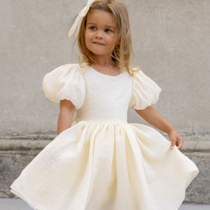 Sofia dress - Ivory-Dress-Nora Lee-6m-Little Soldiers