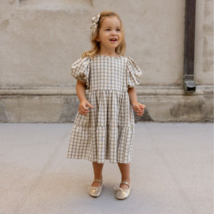Chloe dress - Autumn plaid-Dress-Nora Lee-18m-Little Soldiers