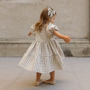 Chloe dress - Autumn plaid-Dress-Nora Lee-18m-Little Soldiers