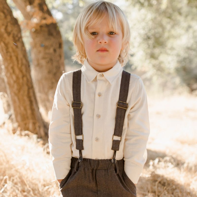 Suspender Pant - Black-Baby & Toddler Clothing-Nora Lee-6m-Little Soldiers