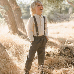Suspender Pant - Black-Baby & Toddler Clothing-Nora Lee-6m-Little Soldiers