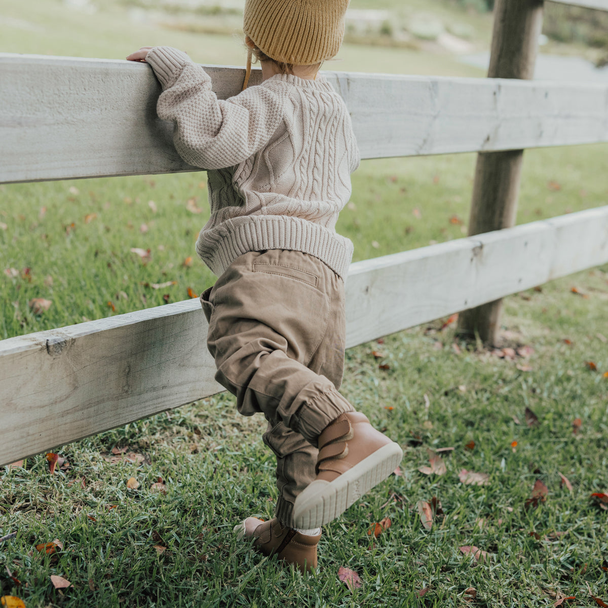 Blake - Tan 1st Walker-Shoes-Pretty Brave-EU19-Little Soldiers