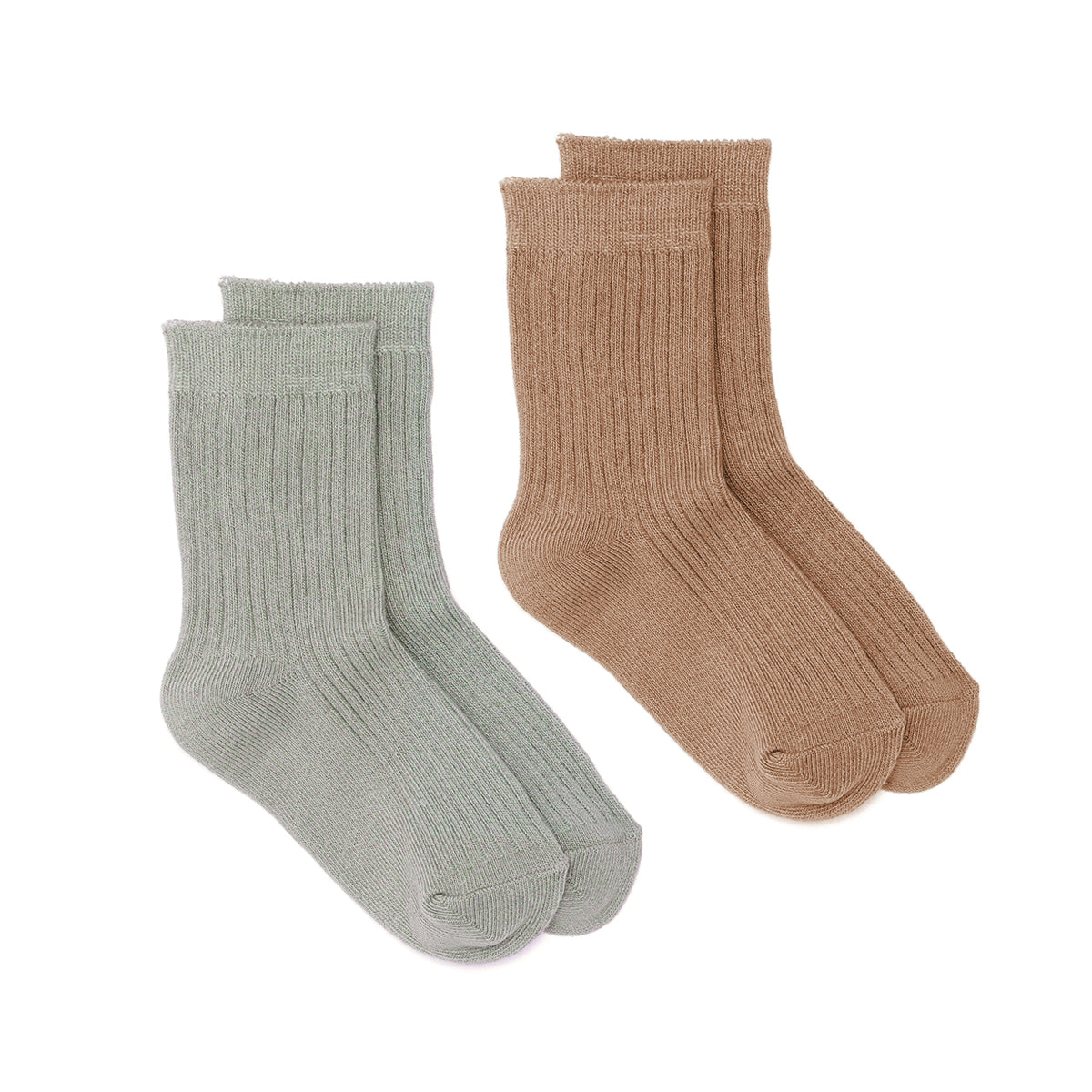 Jordan Socks, 2 Pack, Sage/Tan-Shoes-Crywolf Child-1/2Y-Little Soldiers
