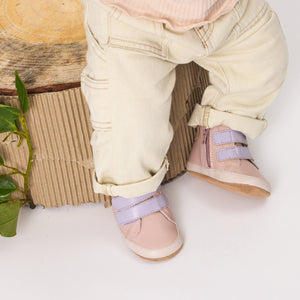 Baby Hi- Top - Blush/Lilac-Shoes-Pretty Brave-S-Little Soldiers