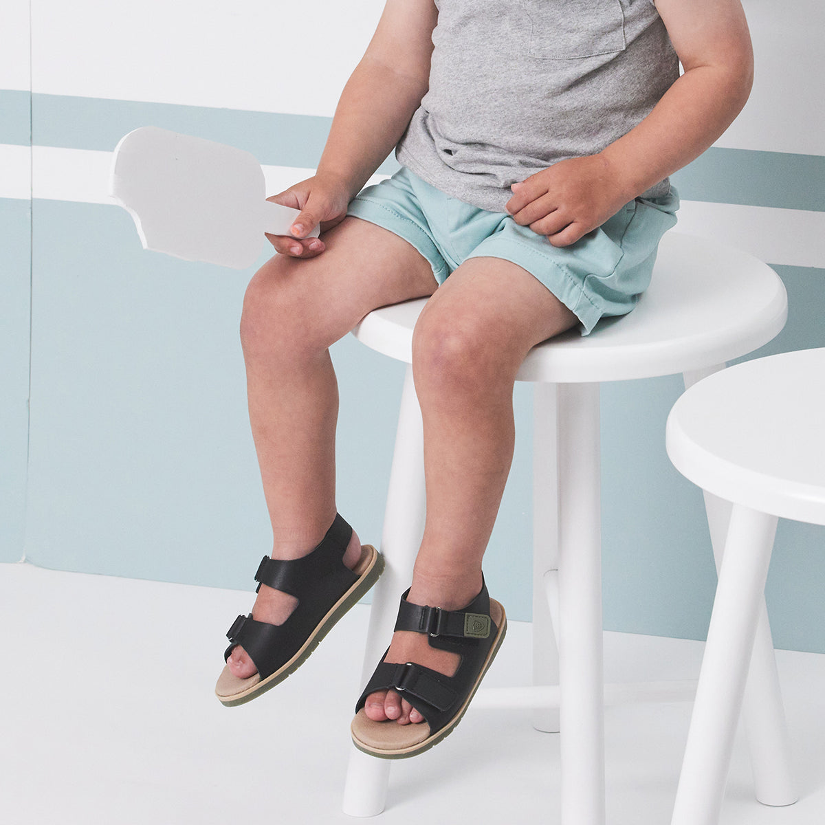 Wilder - Black/Khaki-Shoes-Pretty Brave-EU19-Little Soldiers