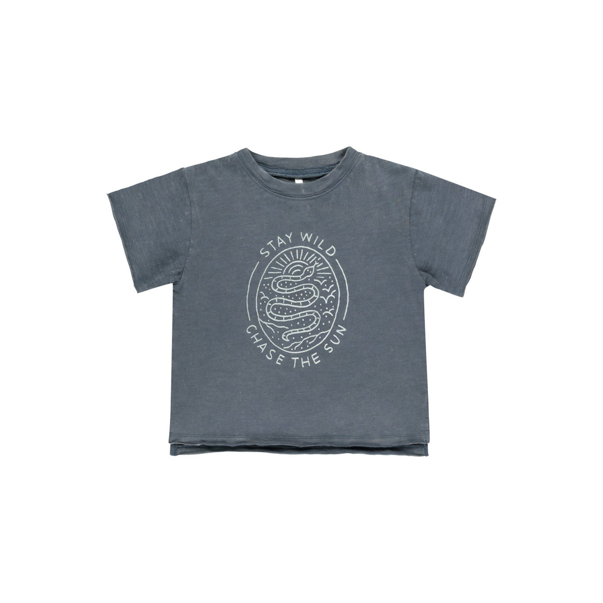 Raw Edge Tee - Stay Wild-Rylee & Cru-00-Little Soldiers