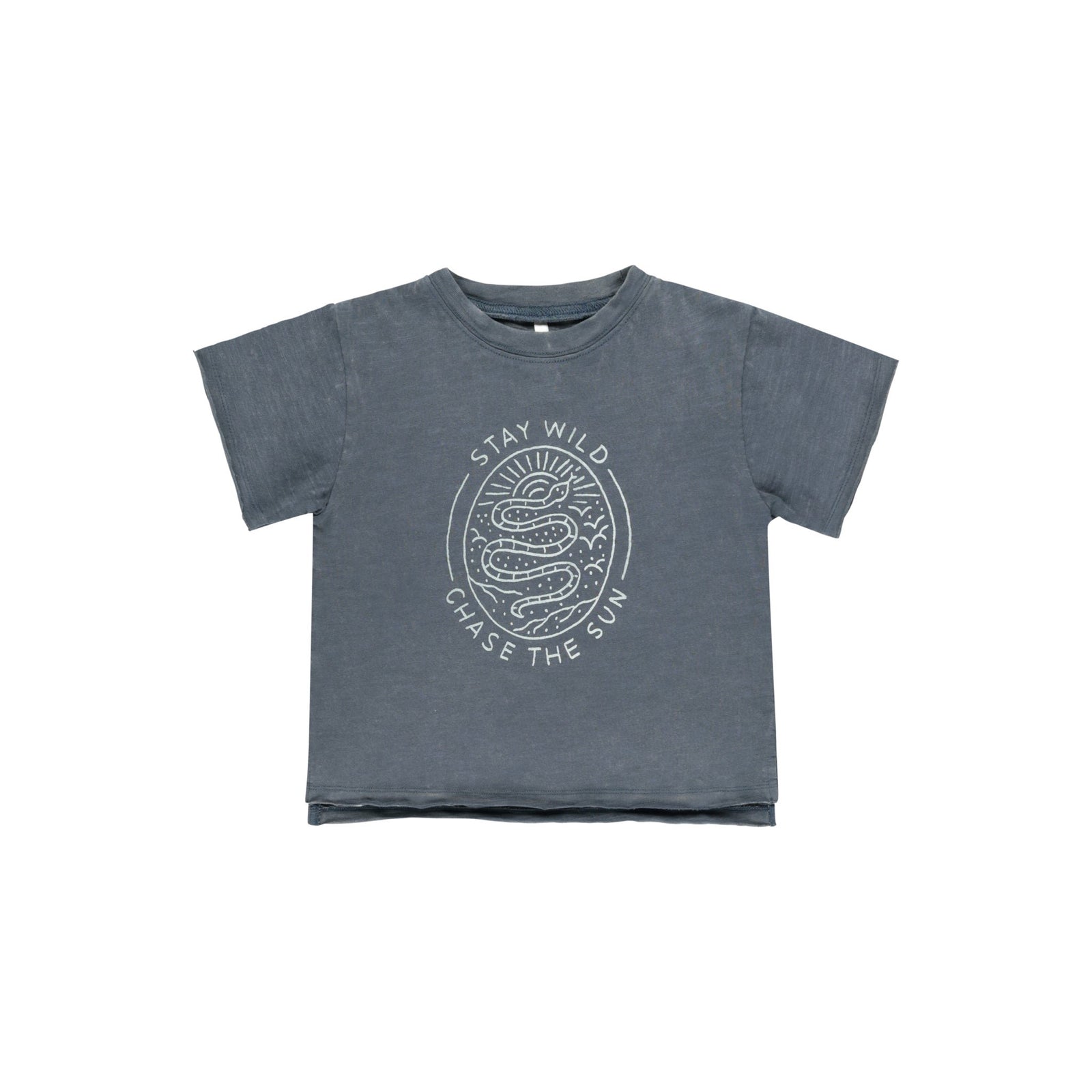 Raw Edge Tee - Stay Wild-Rylee & Cru-00-Little Soldiers